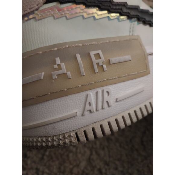 Nike x Off-White Air Force 1 Low Shadow Multicolor Sneakers Womens 9 CV8480-300 - Picture 12 of 16